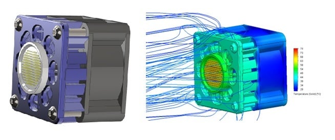 Thermal heat seat with FEA and source
