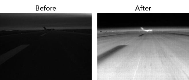 evs-runway-before-after Infared