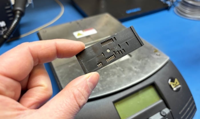 fixtures were cycled through a board preheater-700