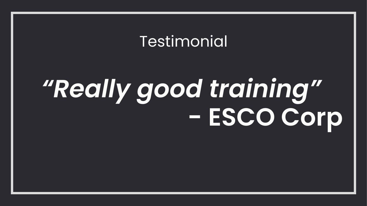 Testimonial - NX Training - Sherpa